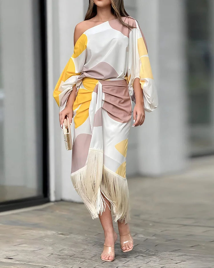 Olivia Signature Dress with Print