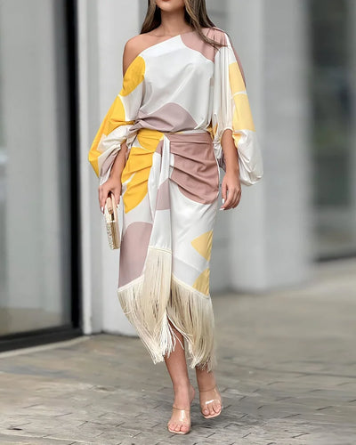 Olivia Signature Dress with Print