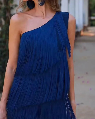 Olivia Effortless Elegance Dress with Off-Shoulder Design