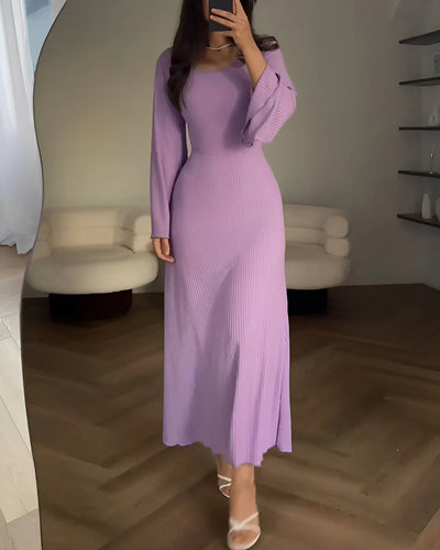 Olivia Elegant Chic knitted maxi dress
