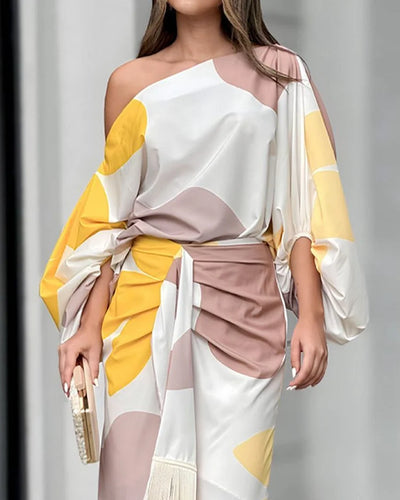 Olivia Signature Dress with Print